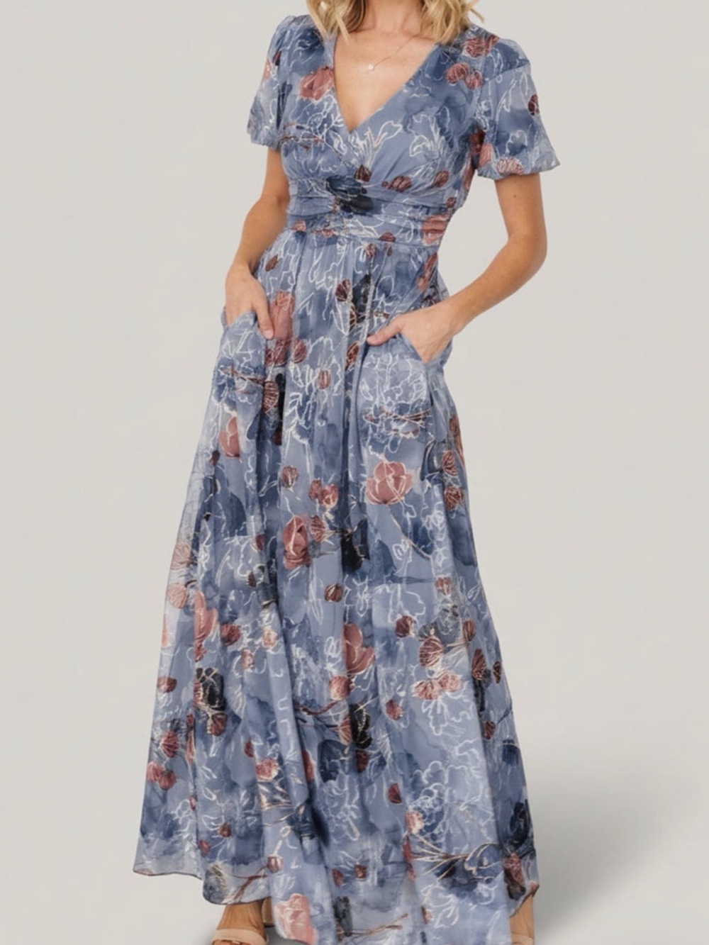 Baltic Born Ardley Maxi Dress - slate Blue XL